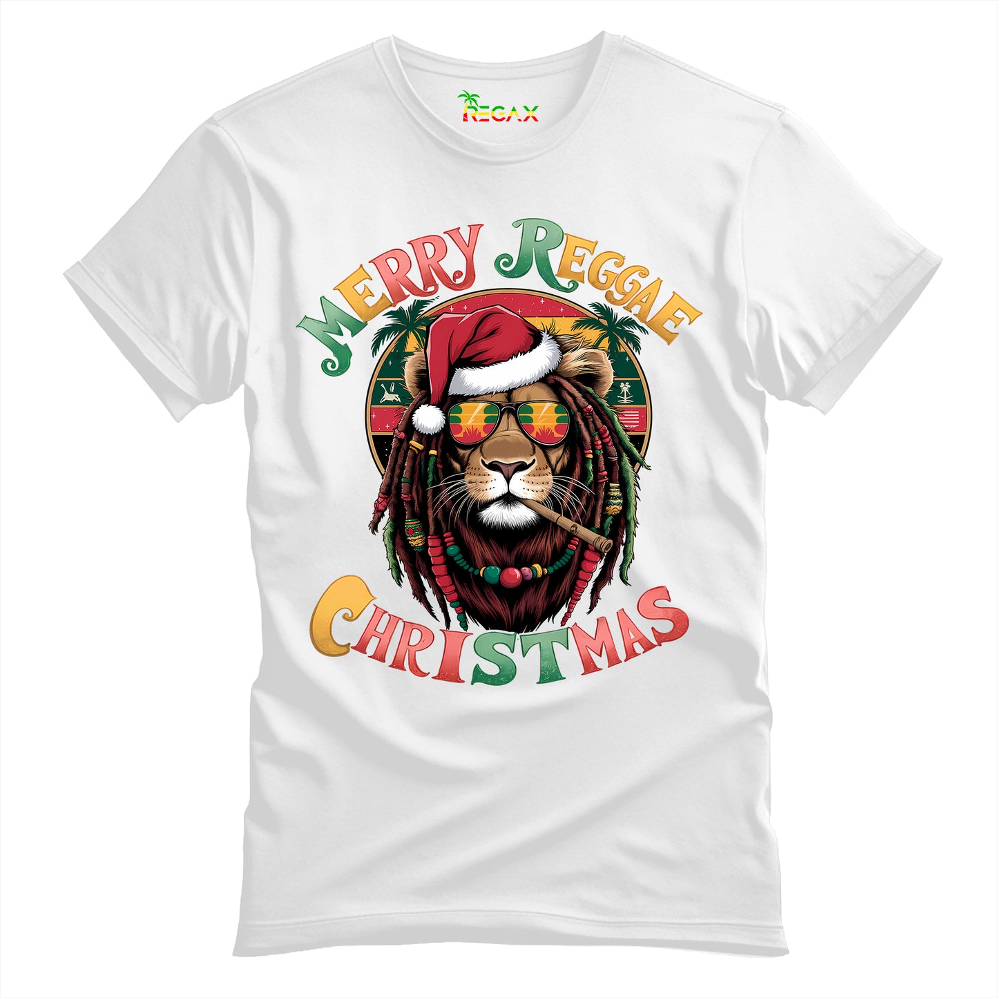 Merry Reggae Christmas Lion T-Shirt