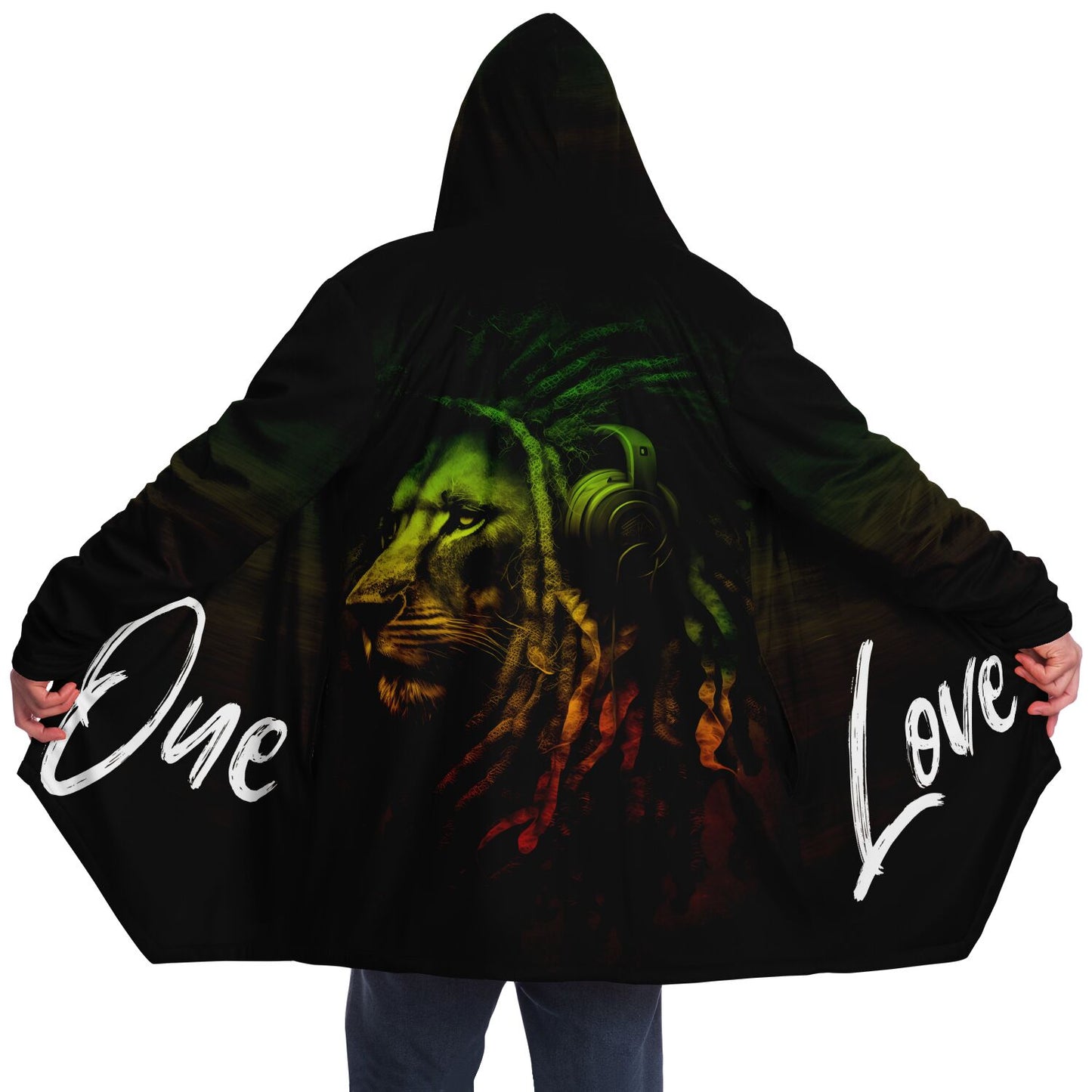 Reggae Lion Microfleece Unisex Cloak